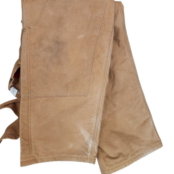 Carhartt Mens Vintage 2003 Quilted Lined Zip Leg Coveralls Work Bib 50x30 - Picture 12 of 12